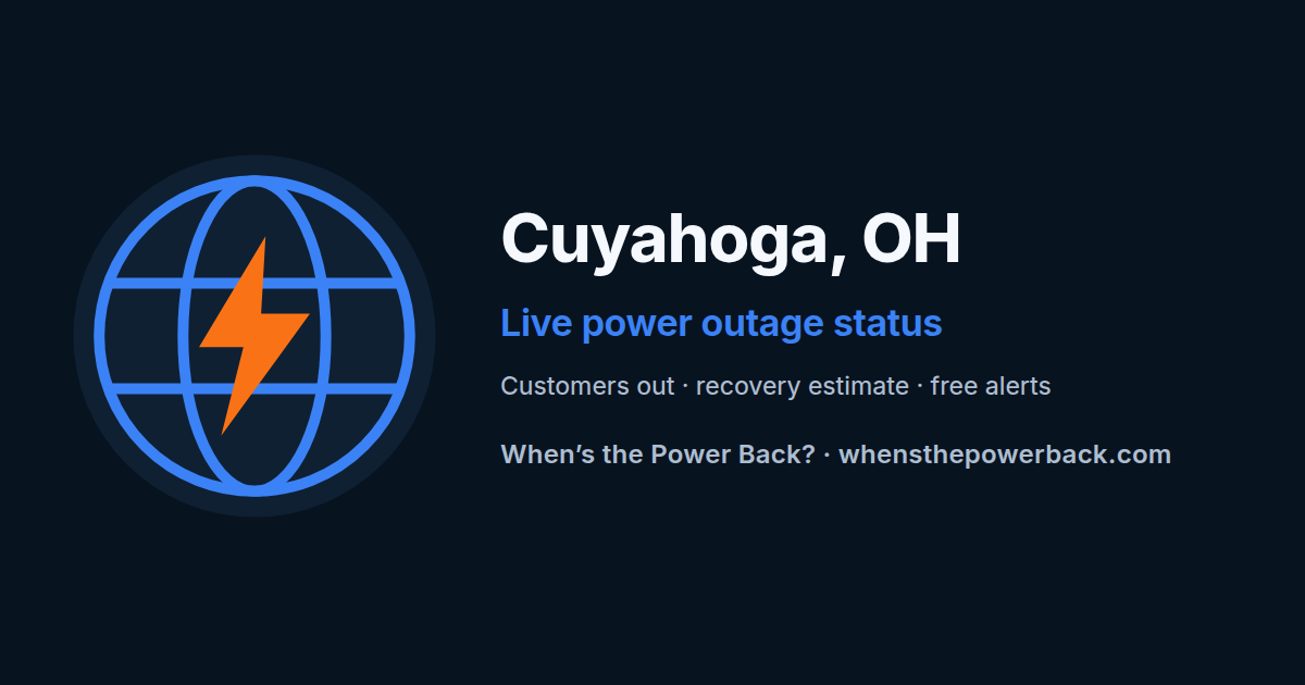Broadview Heights, OH — live power outage tracker
