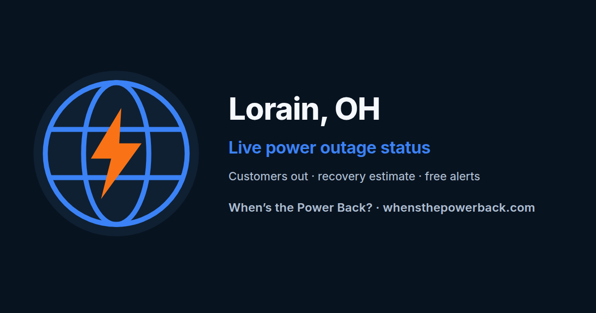 Lorain County, OH — live power outage tracker