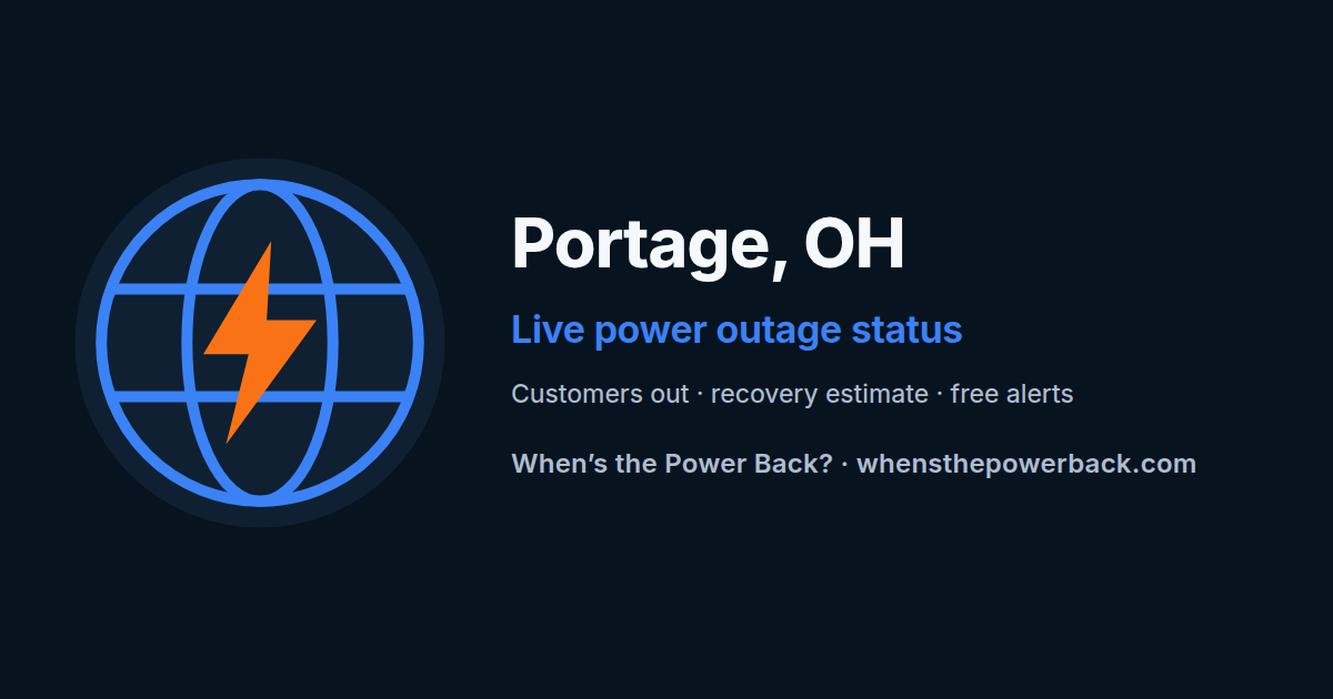 Ravenna, OH — live power outage tracker