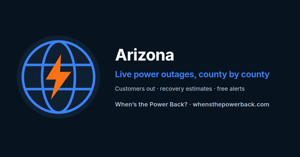 Arizona Public Service (APS) — live power outage tracker