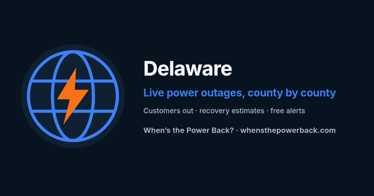 Delmarva Power (DE/MD) — live power outage tracker