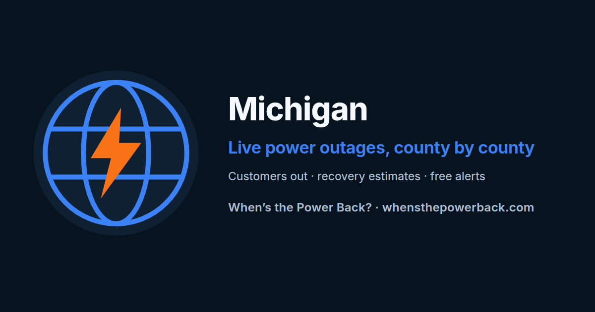 DTE Electric (Detroit, MI) — live power outage tracker