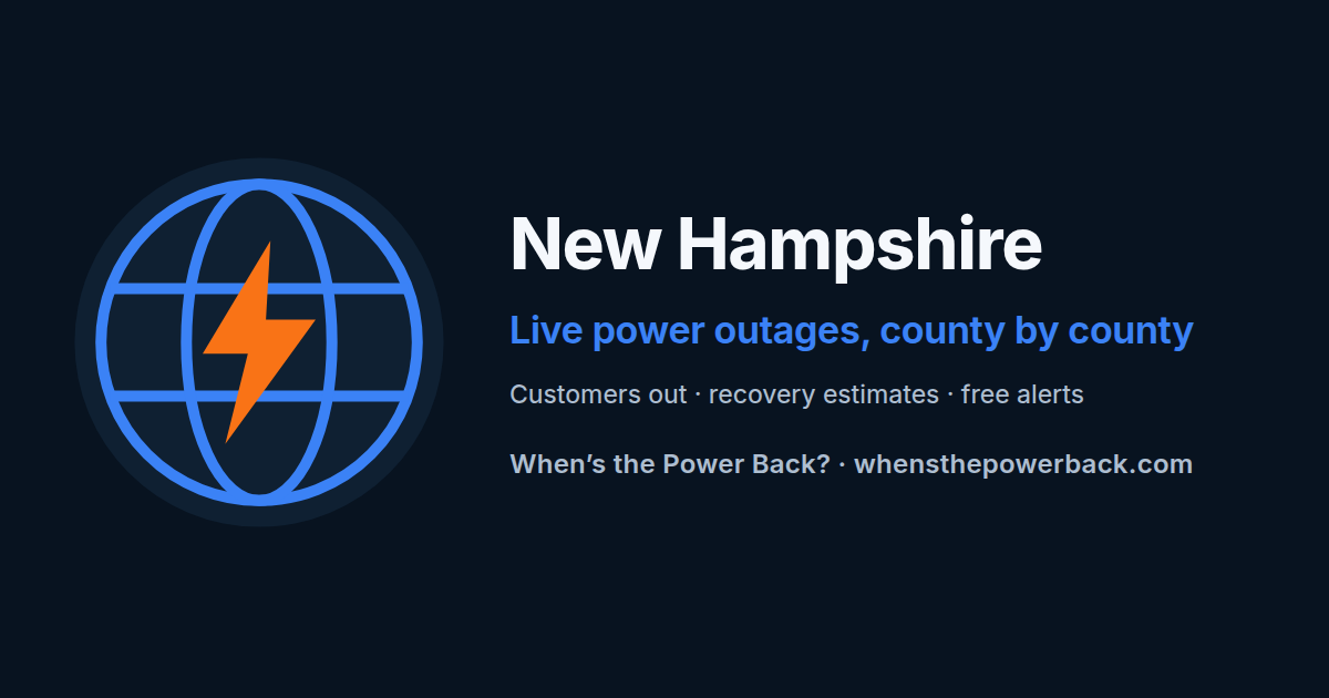 New Hampshire — live power outage tracker