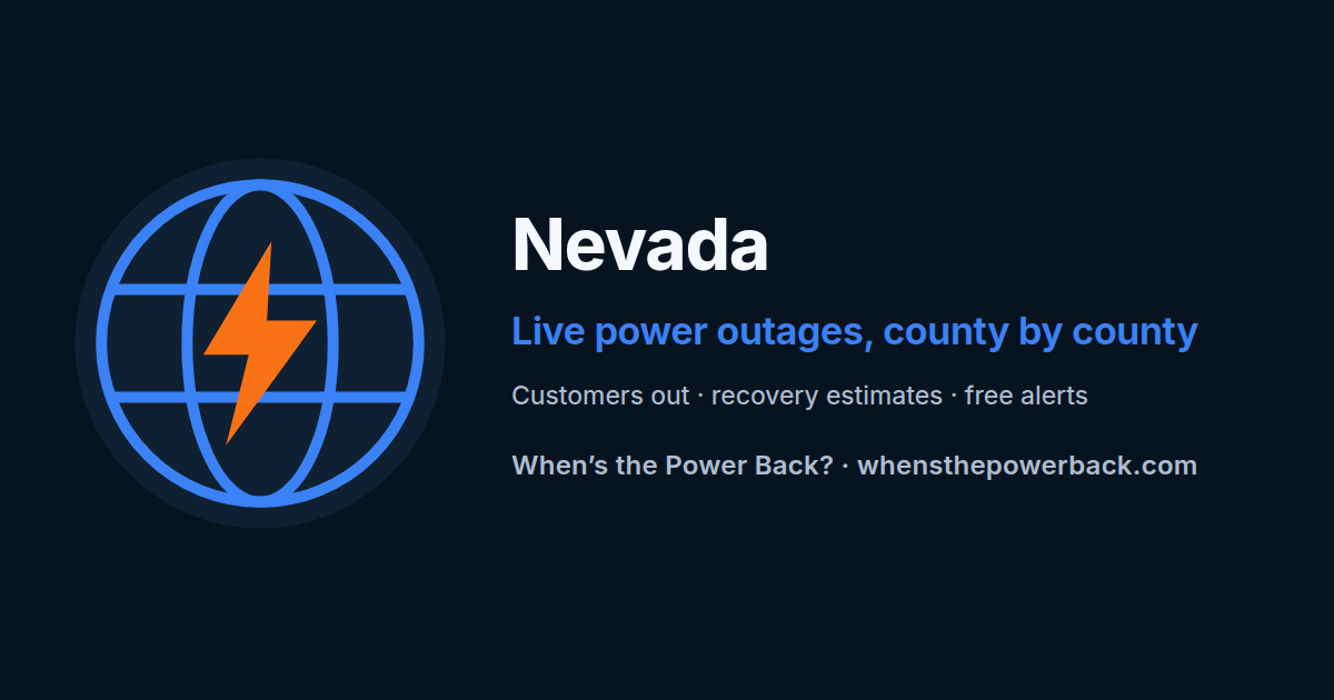 NV Energy (Nevada) — live power outage tracker