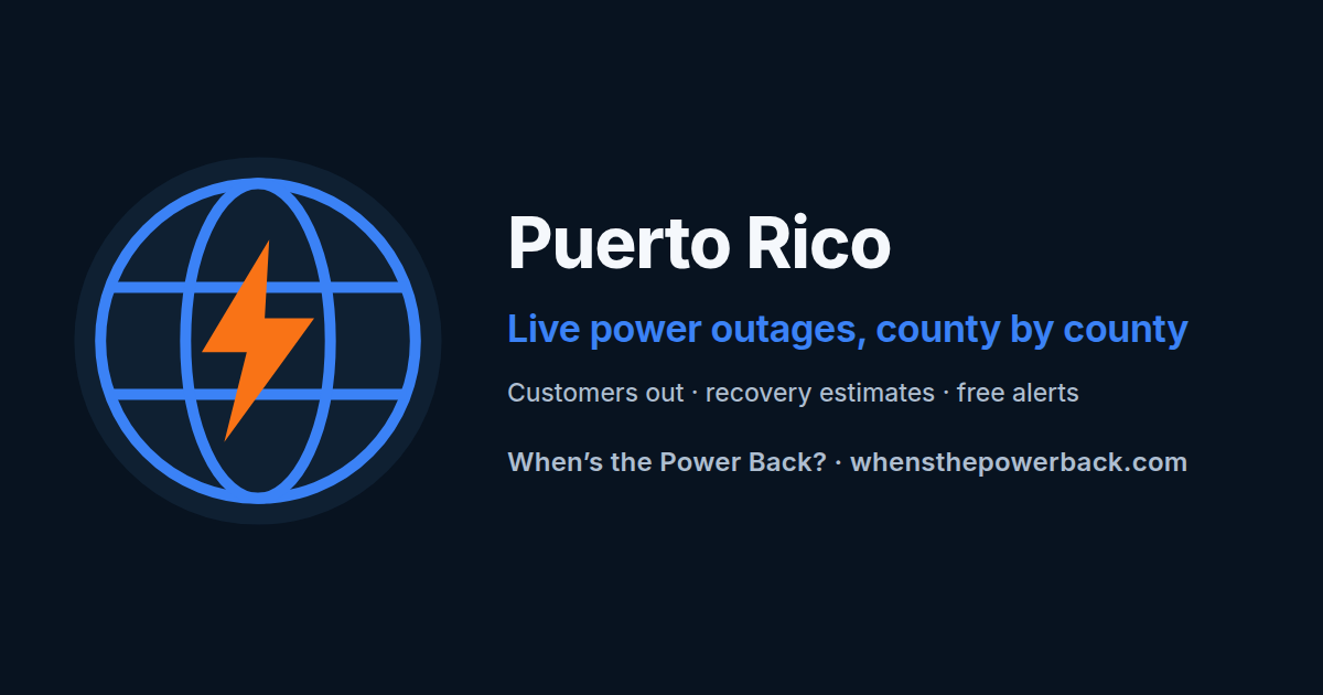 Puerto Rico — live power outage tracker
