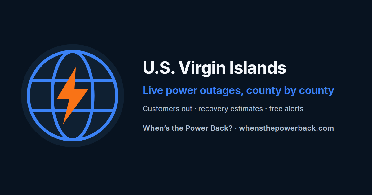 U.S. Virgin Islands — live power outage tracker
