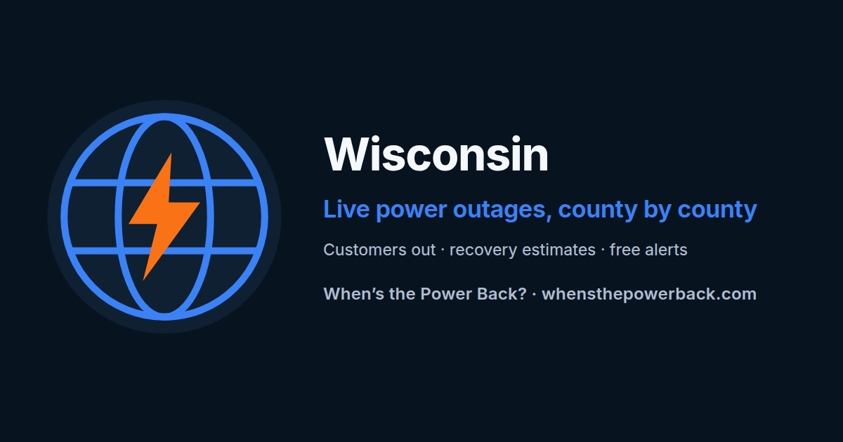 Xcel Energy (Wisconsin) — live power outage tracker